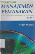 Manajemen Pemasaran, Edisi 6 Jilid 1