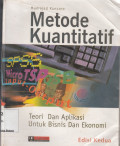 Metode Kuantitatif: Teori dan aplikasi untuk bisnis dan ekonomi Edisi ke-2