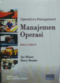 Manajemen Operasi, Buku 2 Edisi 9