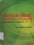 Metode Riset Untuk Bisnis dan Ekonomi Edisi ke-3