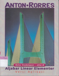Image of Aljabar Linear Elementer Versi Aplikasi Edisi 8 Jilid 2