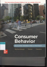 Image of Consumer Behavior: Building marketing strategy 15e