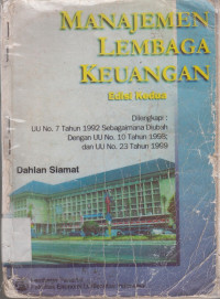 Image of Manajemen Lembaga Keuangan Edisi Kedua