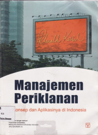 Image of Manajemen Periklanan: Konsep dan Aplikasinya di Indonesia