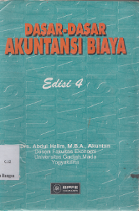 Image of Dasar-Dasar Akuntansi Biaya Edisi 4