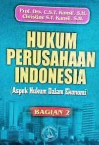 Image of HUKUM PERUSAHAAN INDONESIA bagian 2