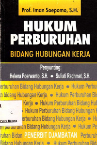Image of HUKUM Perburuhan Bidang Hubungan Kerja