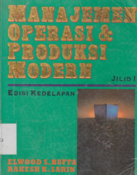 Image of Manajemen Operasi dan Produksi Modern jil.1 ed.8