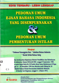 Image of PEDOMAN Umum Ejaan B. Indonesia Yang Disempurnakan