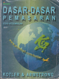 Image of DASAR-DASAR PEMASARAN edisi b.indonesia jilid 1