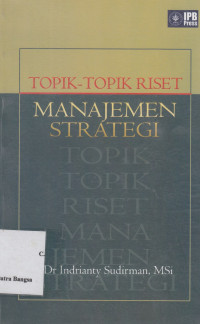 Image of Topik-topik Riset Manajemen Strategi