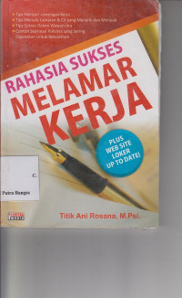Image of Rahasia Sukses Melamar Kerja