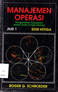 Image of Manajemen Operasi Jilid 1 Edisi 3