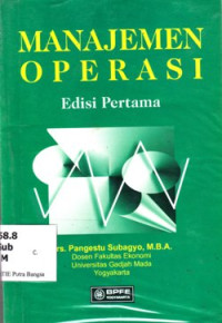 Image of Manajemen Operasi Ed. 1