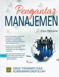 Image of Pengantar Manajemen: Edisi pertama