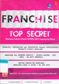Image of Franchise Top Secret: Ramuan Sukses Bisnis Waralaba Sepanjang Masa