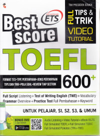 Image of Best Score TOEFL 600+