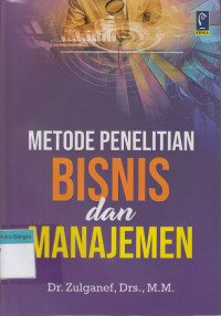 Image of Metode Penelitian Bisnis dan Manajemen