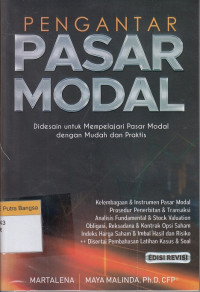 Image of Pengantar Pasar Modal: Didesain untuk mempelajari pasar modal dengan mudah dan praktis (Edisi Revisi)
