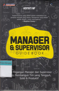 Image of Manager & Supervisor: Guide book