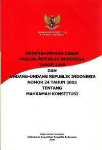 Image of Undang – Undang Negara Republik Indonesia 1945