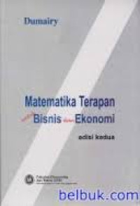 Image of Matematika Terapan untuk Bisnis dan Ekonomi Edisi 2